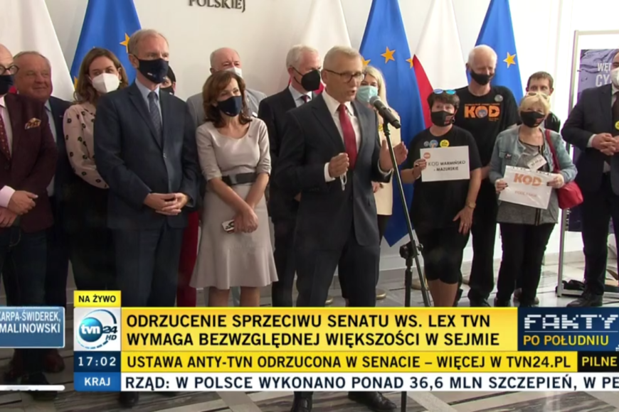 Senat Odrzuci Ustaw Lex Tvn Omediach Info